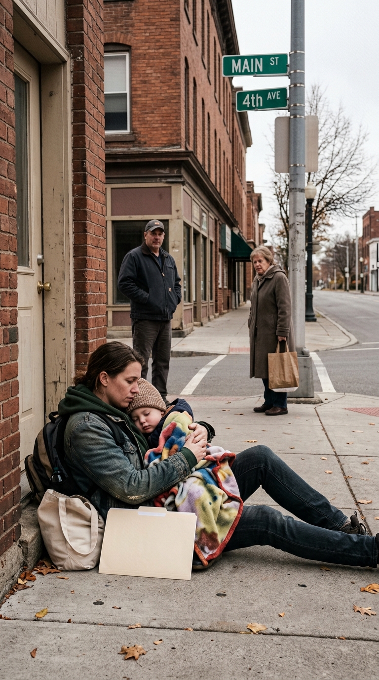 I found my daughter and my 5-year-old grandson SLEEPING IN A GROCERY STORE PARKING LOT after she was forced to leave the house I BOUGHT