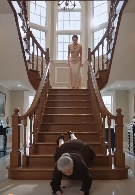 The mansion was quiet until one shove turned a mother’s visit into a nightmare.