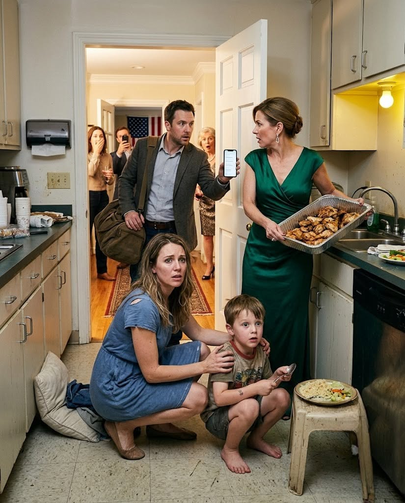 I Walked Into My Own Mansion and Found My Family Starving in the Kitchen While My Mother Hosted a Party in My Name