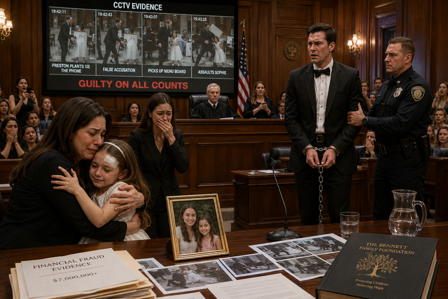 My golden-child brother framed my little girl at his wedding… and paid the price when CCTV finally played.