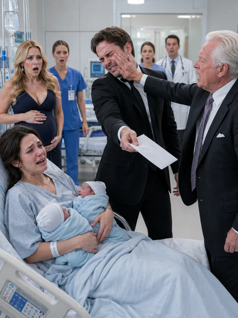 Sitting by my premature twins’ incubators, my husband dropped a folder of divorce papers onto my lap. His pregnant mistress stood behind him, smirking while wearing my custom maternity coat. “I emptied the joint accounts,” he whispered coldly. “You and these runts are on your own.” I didn’t beg. I quietly signed the papers, picked up my phone, and called my grandfather—the ruthless billionaire who owned the very hospital network they were standing in. They thought I was a broke orphan. Ten minutes later, the hospital security dragged them out.