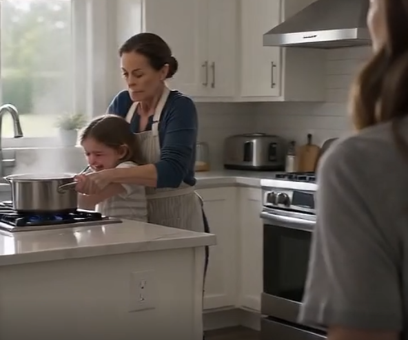 I came home early from a work trip—my mother-in-law was holding my 4-year-old’s arm over a boiling pot on the stove.